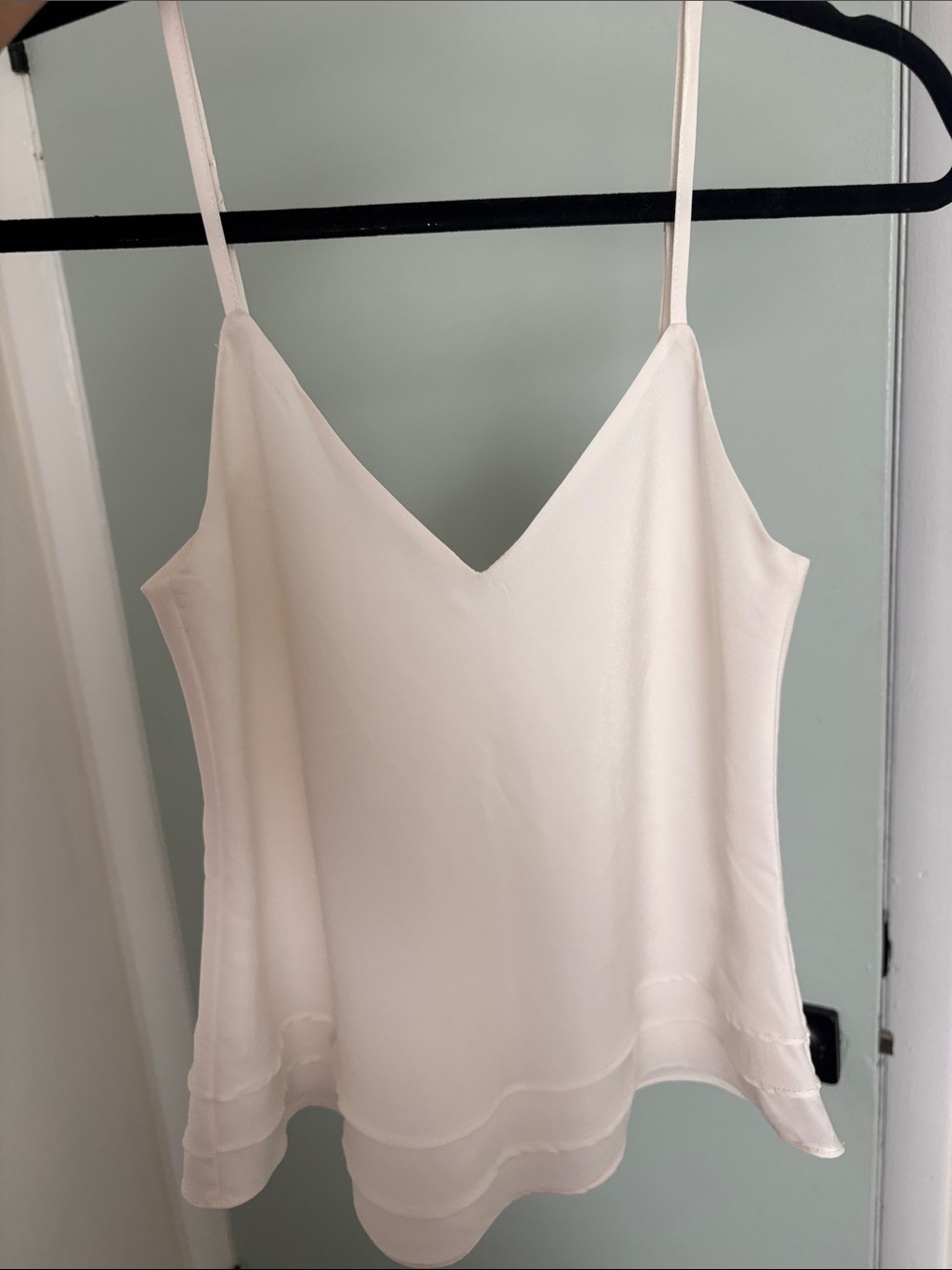 Talula Cream V-Neck Satin Camisole